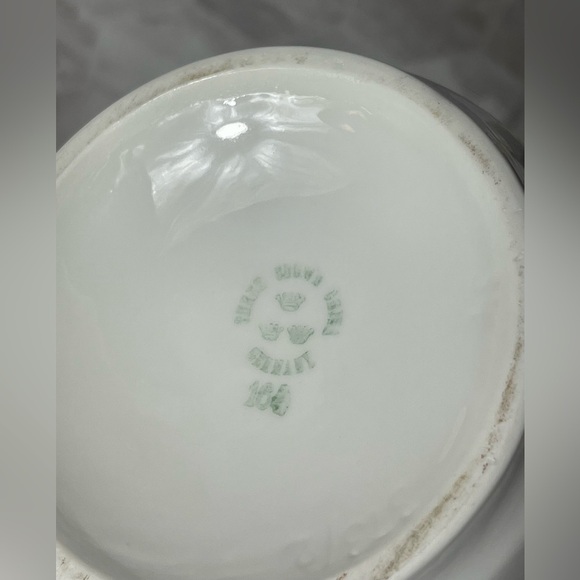 Vintage Three Crown China Rose Pitcher & 4 Cup Set Germany Gold Trim 1920's - Picture 6 of 10